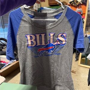 Buffalo David Bitton Gray and Blue Tee
